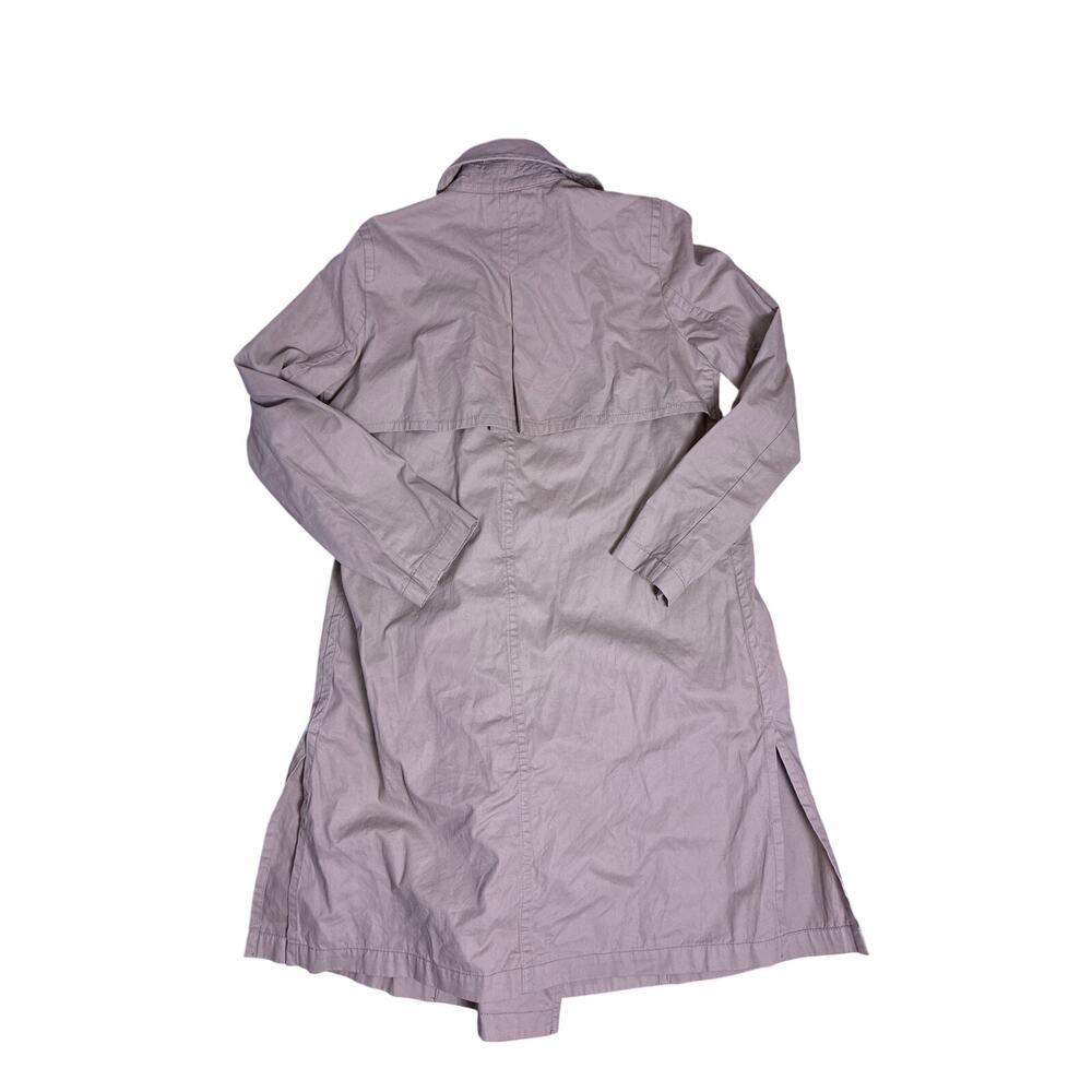 Madewell Beige Trench Coat Womens XXS Button Front Classic Minimalist Jacket - Picture 3 of 6